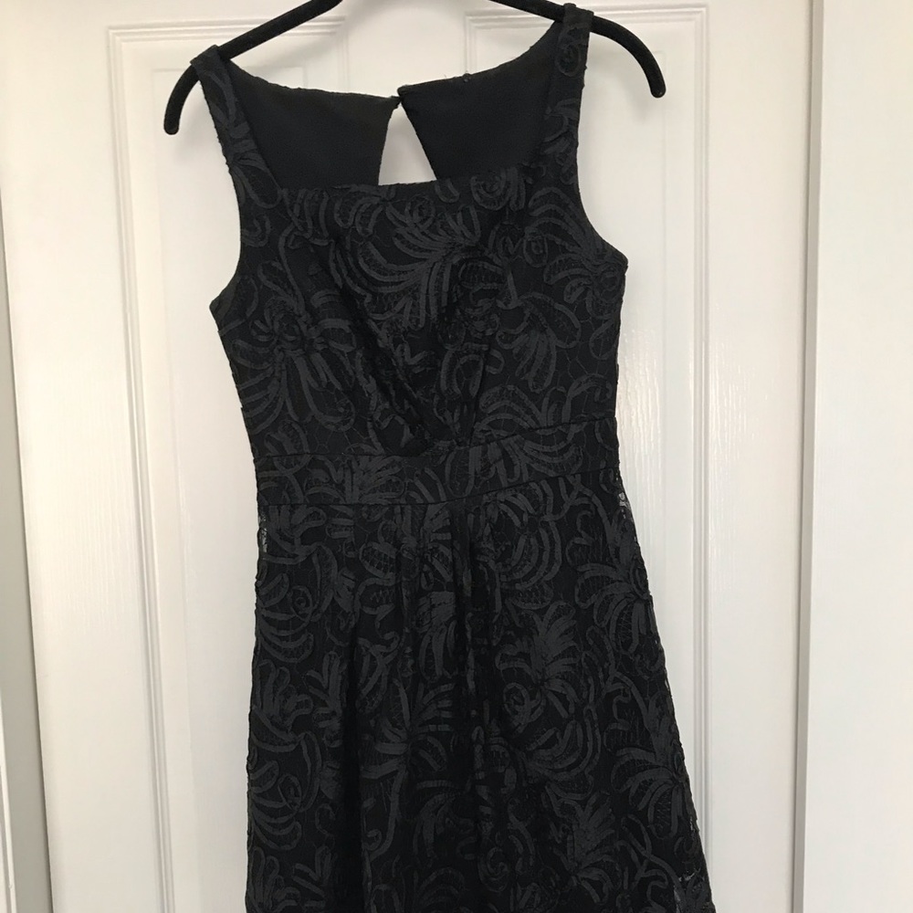 truly zac posen black dress